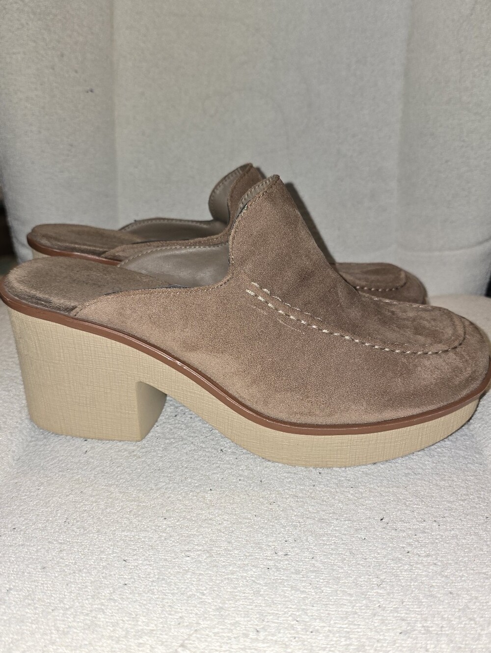Pierre Dumas Faux Leather Clogs Size 10 - Picture 3 of 4